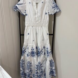 Joie White and Lue Embroidered Dress